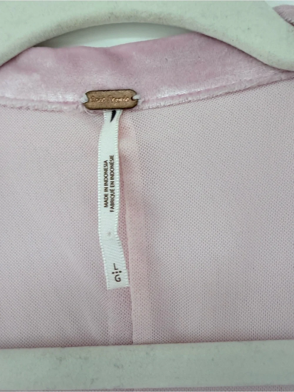 Free People Pink Velvet Ruched Button-Front Mini Dress